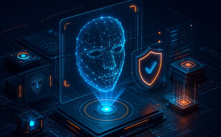 HireKeyz FaceVerify — abstract solution visual