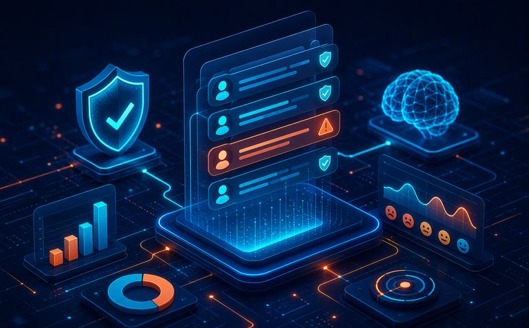 HireKeyz TeamsGuard — abstract solution visual