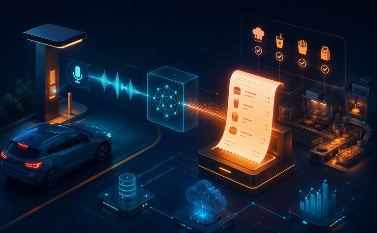 HireKeyz VoiceOrder — abstract solution visual